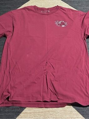 Burgundy Graphic Pocket-Print Tee